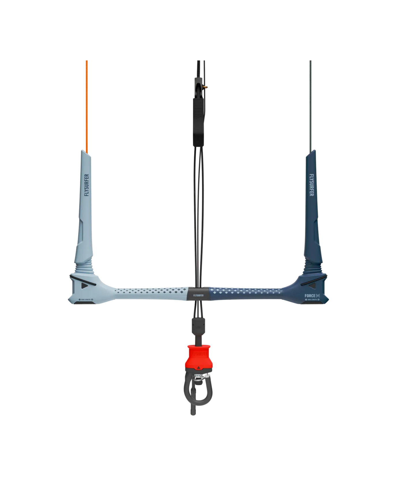 Barra di controllo FORCE3 con linee, depower e chicken loop con sgancio rapido