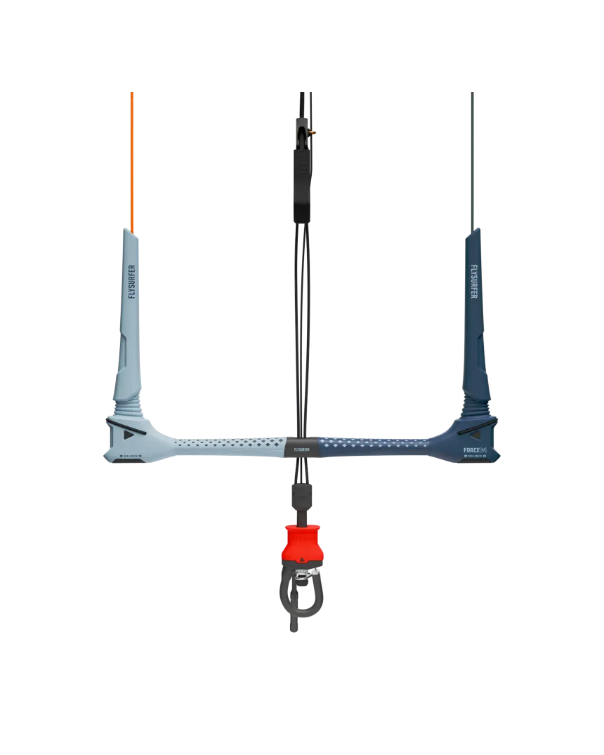 Barra di controllo FORCE3 con linee, depower e chicken loop con sgancio rapido
